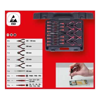 KS Tools Utensili per meccanica di precisione, 21pz.