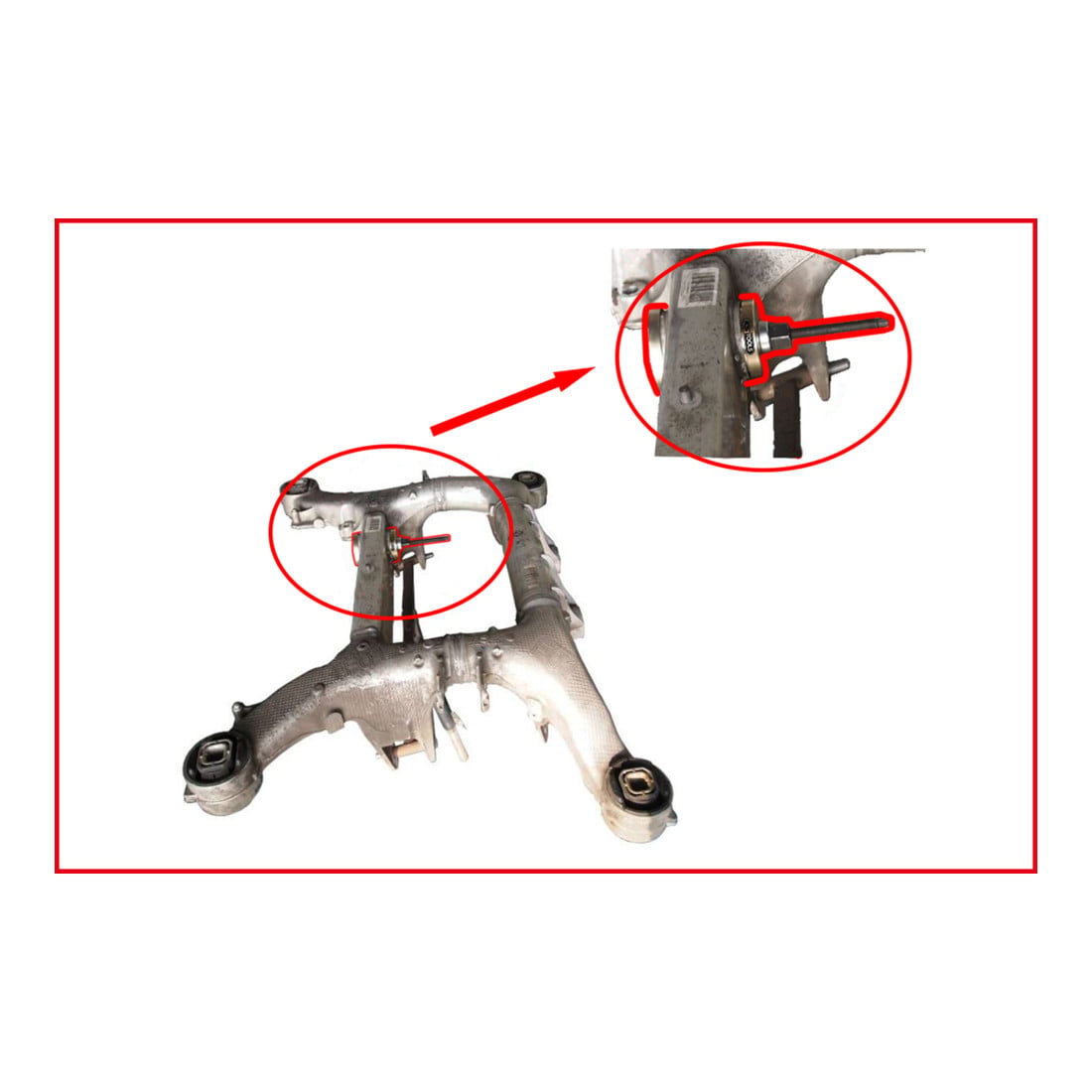 KS Tools Utensili per silentblock per il supporto dell'assale posteriore BMW, 7pz.