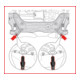 KS Tools VAG bevestigingsbouten set voor subframe M14 x 1,5, 4 dlg.-4