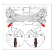 KS Tools VAG bevestigingsbouten set voor subframe M14 x 1,5, 4 dlg.-4