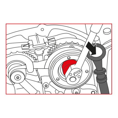 KS Tools VAG - motor afstel gereedschap set, 7 dlg