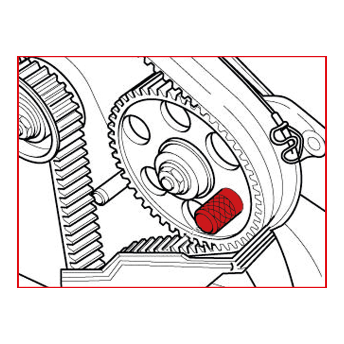 KS Tools VAG / Volvo - motor afstelgereedschap set, 2-delig