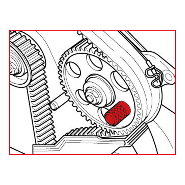 KS Tools VAG / Volvo - Motoreinstell-Werkzeug-Satz, 2-teilig