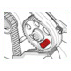 KS Tools VAG / Volvo - Motoreinstell-Werkzeug-Satz, 2-teilig-4