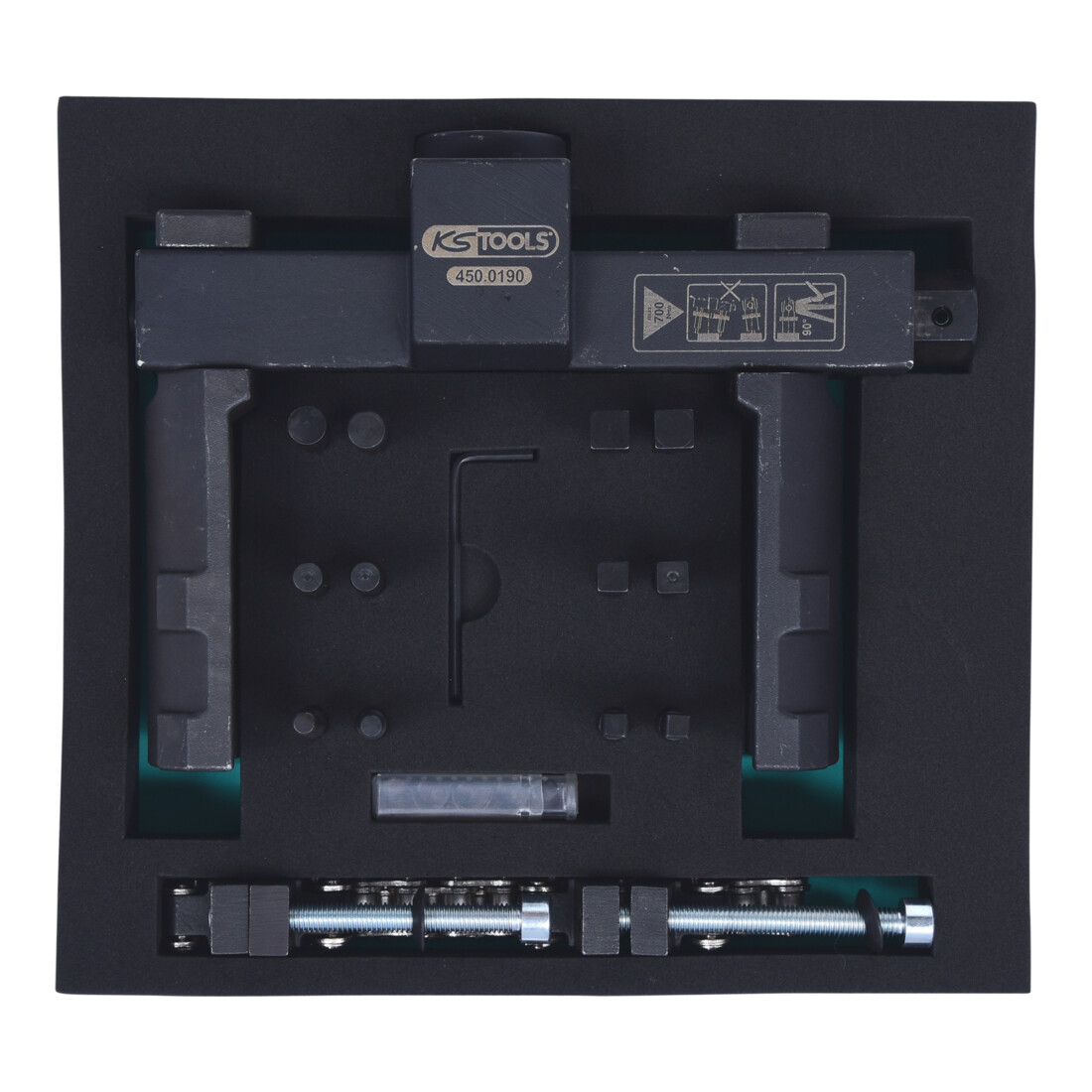 KS Tools Vario moer- en dopsleutelset, 14-delig.