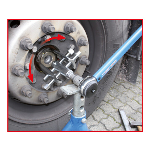 KS Tools Vario-Muttern- und Kappenschlüssel-Satz, 13-tlg