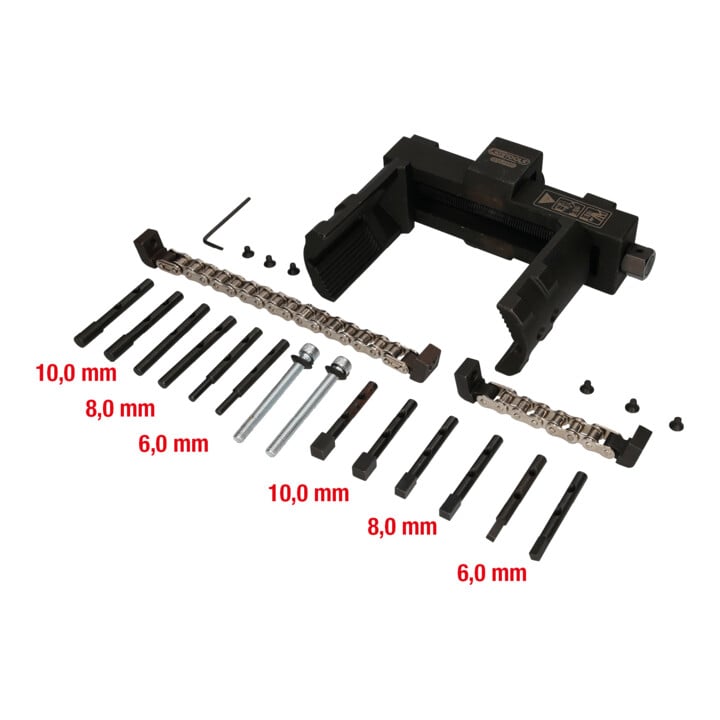 KS Tools Vario-Muttern- und Kappenschlüssel-Satz, 14-tlg.