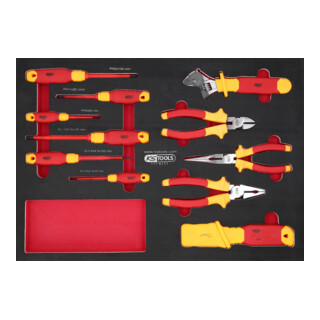KS Tools VDE Zangen- und Schraubendreher-Satz, 11-tlg