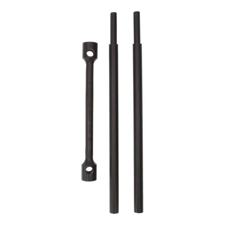 KS Tools Verlängerbarer LKW-Radmutternschlüssel, 3-tlg, 30 x 32 mm