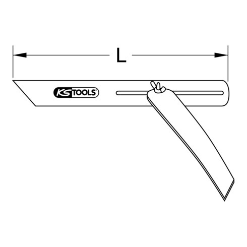 KS Tools Verstellbarer Winkel mit Stahlschenkel