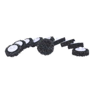 KS Tools vervangende schuurpads, Ø50mm stripschijf zwart 10-pak