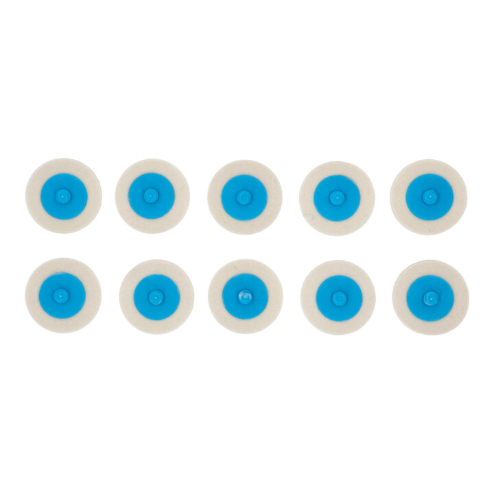 KS Tools vervangings schuurpads, Ø50mm Potkraswol set van 10