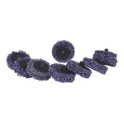 KS Tools vervangings schuurpads, Ø50mm Strokenwiel paars pak van 10-4