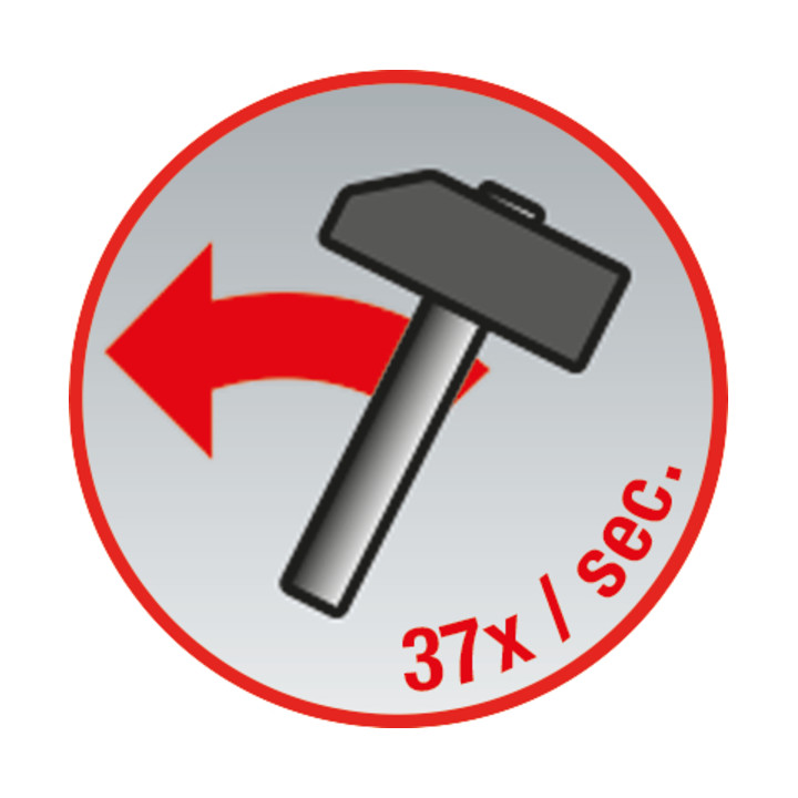 KS Tools Vibro-Impact Druckluft-Meißelhammer-Satz, 6-tlg.
