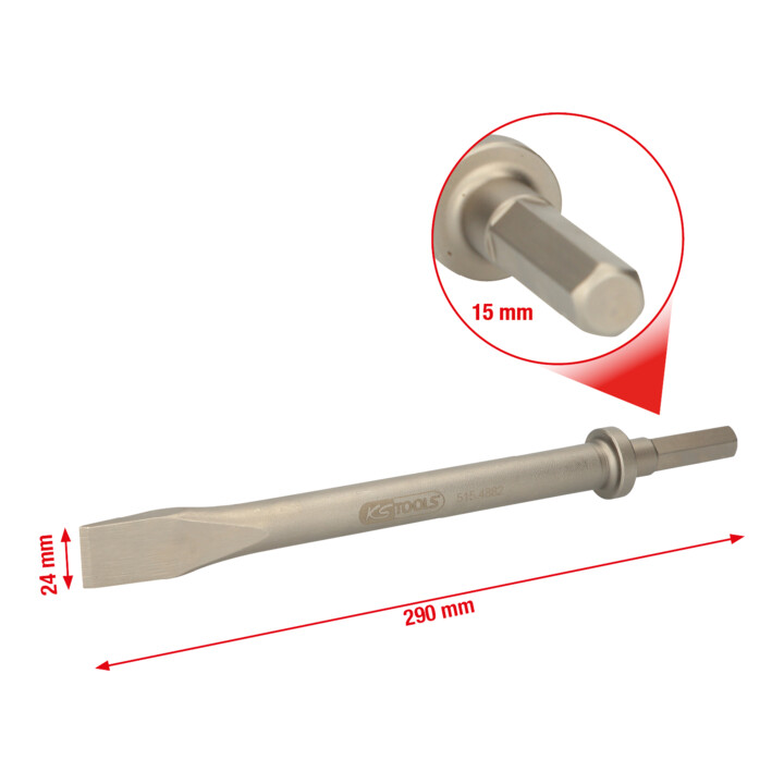 KS Tools Vibro-Impact Flachmeißel, XL, 300 mm