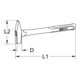 KS Tools Vorschlaghammer mit Fiberglasstiel, 5000 g, Länge 880 mm-3