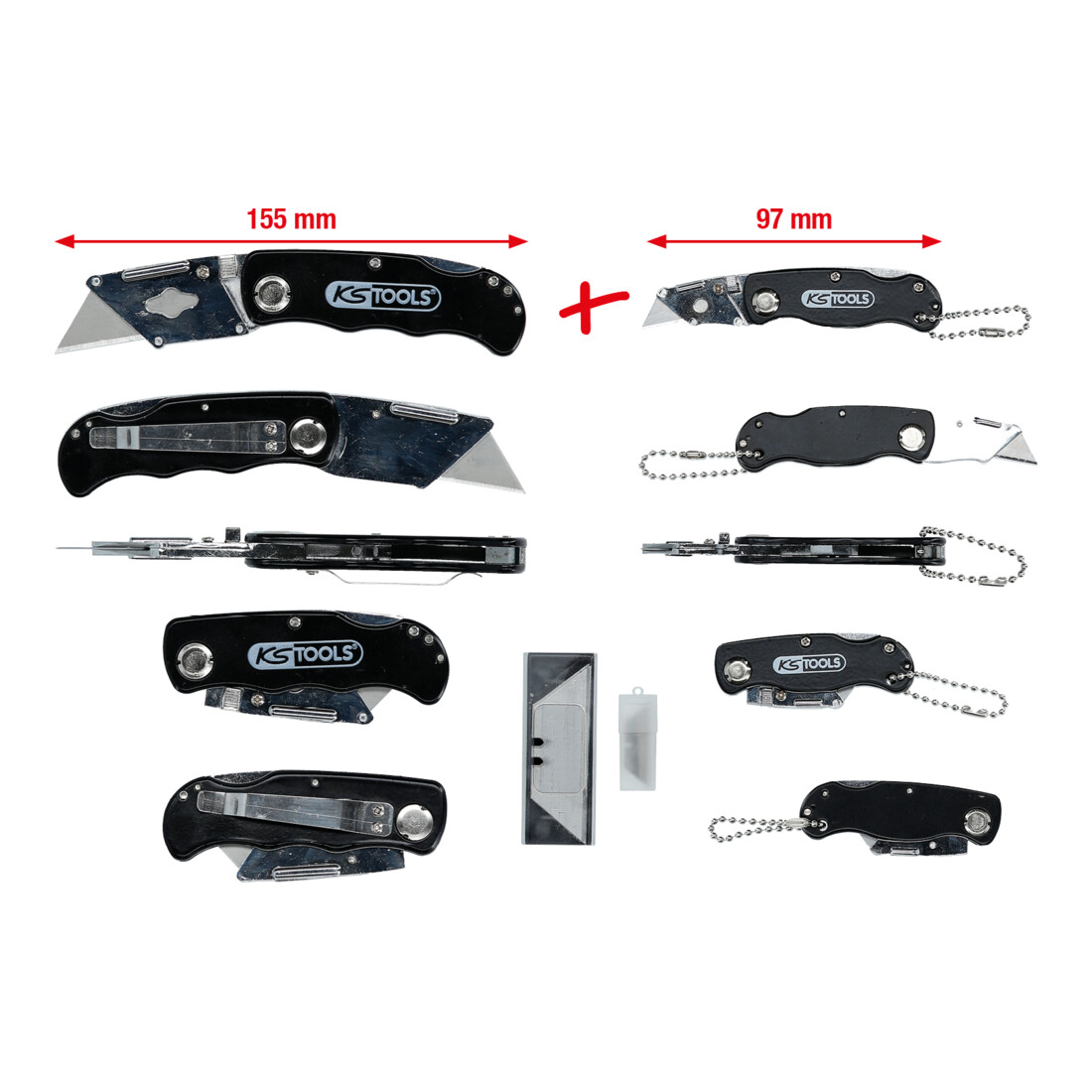 KS Tools vouwmessenset, 2 st.