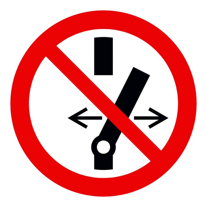 KS Tools waarschuwingsbord hybride schakelaar