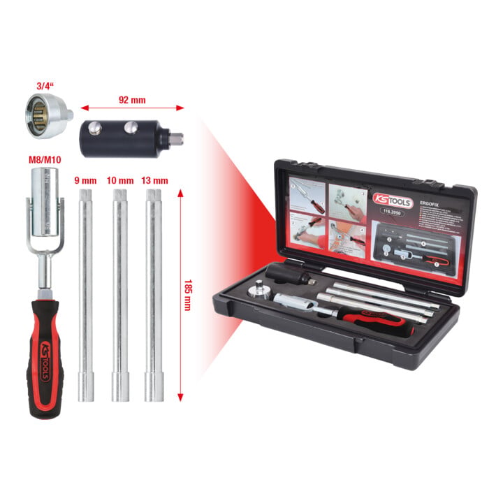 KS Tools Waschtisch-Montage-Satz, 6-teilig