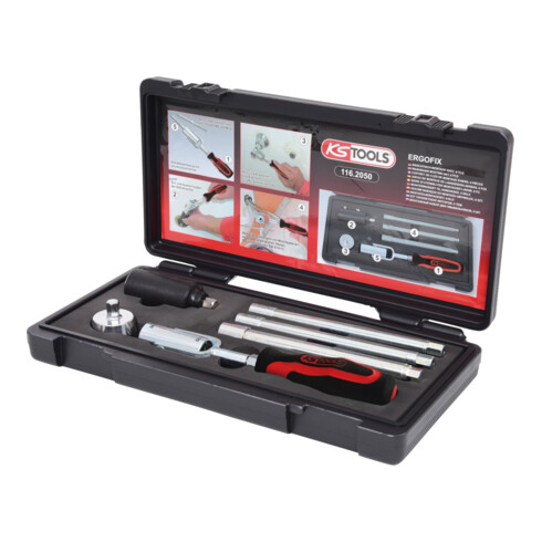 KS Tools Waschtisch-Montage-Satz, 6-teilig