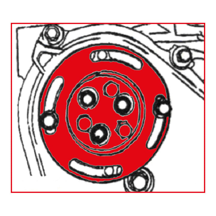 KS Tools Wasserpumpen-Fixier-Werkzeug für Opel