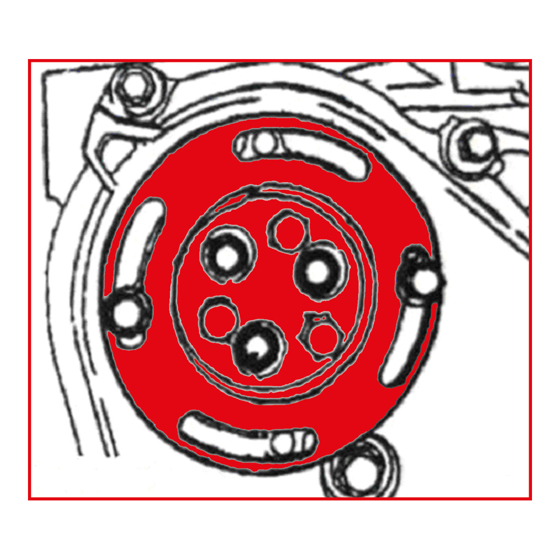 KS Tools Wasserpumpen-Fixier-Werkzeug für Opel