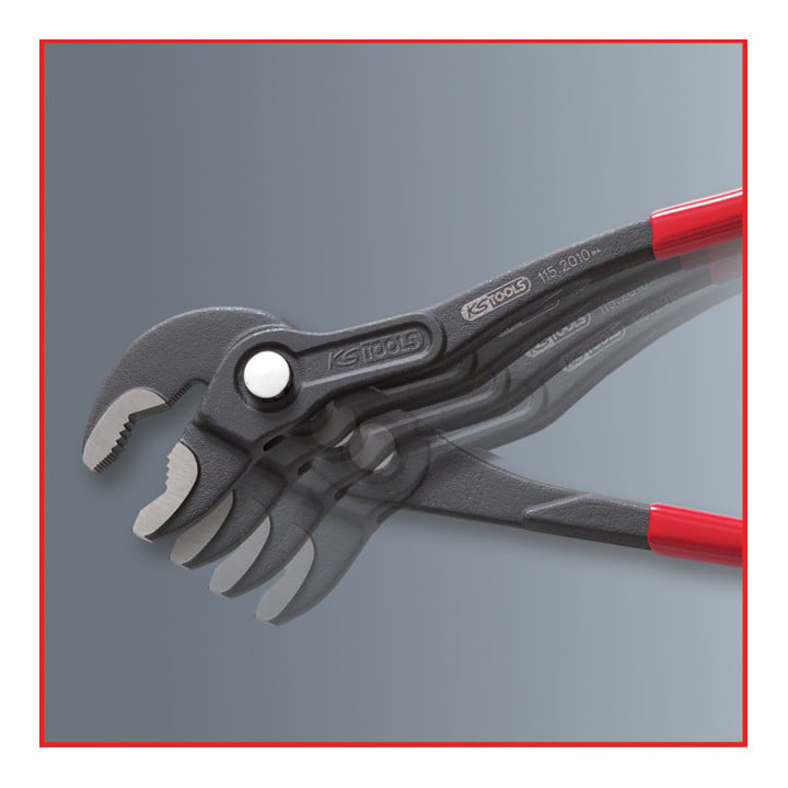 KS Tools Wasserpumpenzange mit Druckknopfverstellung, 175mm