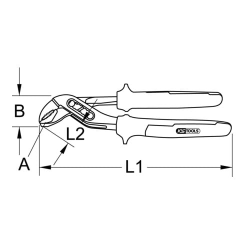 KS Tools waterpomptang Inch