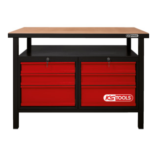 KS Tools werkbank met 6 laden, H840xB1200xD600mm