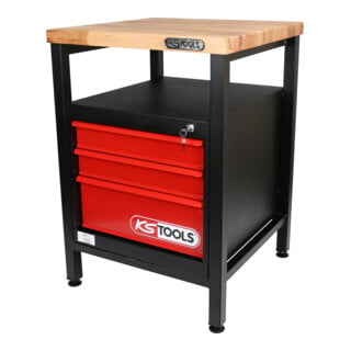 KS Tools Werkbank mit 3 Schubladen, H840xB600xT600mm
