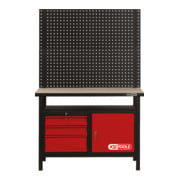 KS Tools Werkbank mit 3 Schubladen und 1 Tür, H840xB1200xT600mm-4