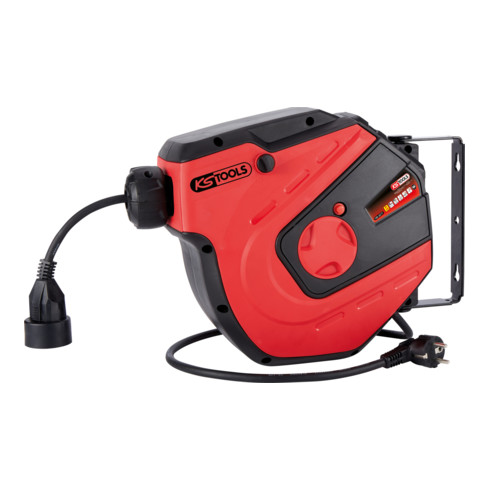 KS Tools werkplaats kabelhaspel, 15m, 1,5mm2