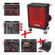 KS Tools Werkstattwagen ECOline mit 7 Schubladen und 515 Premium-Werkzeugen, schwarz-rot