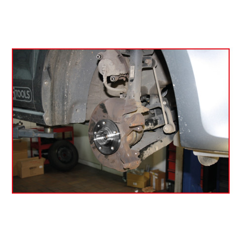 KS Tools Werkzeug-Satz zur Kompakt-Radlagermontage VAG, 17-teilig