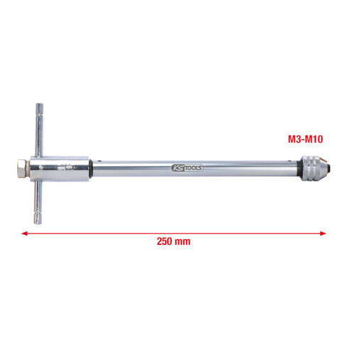 KS Tools Werkzeughalter mit Umschalt-Ratschenkopf, 250mm