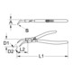 KS Tools wiellagertang, gebogen, 240mm