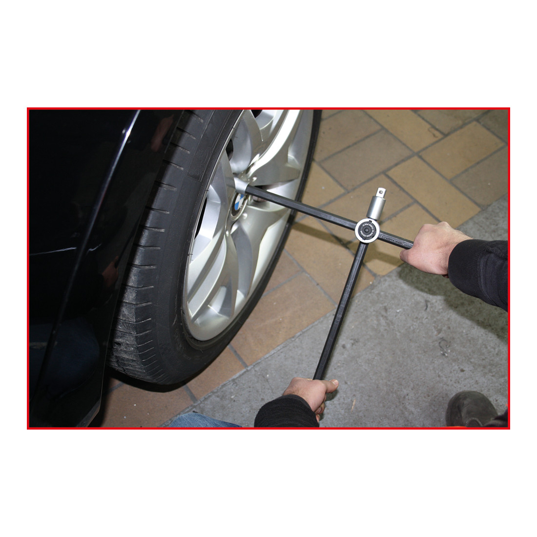 KS Tools wielmoersleutel met slipkoppeling voor auto's, 1/2 "x17x19x21mm