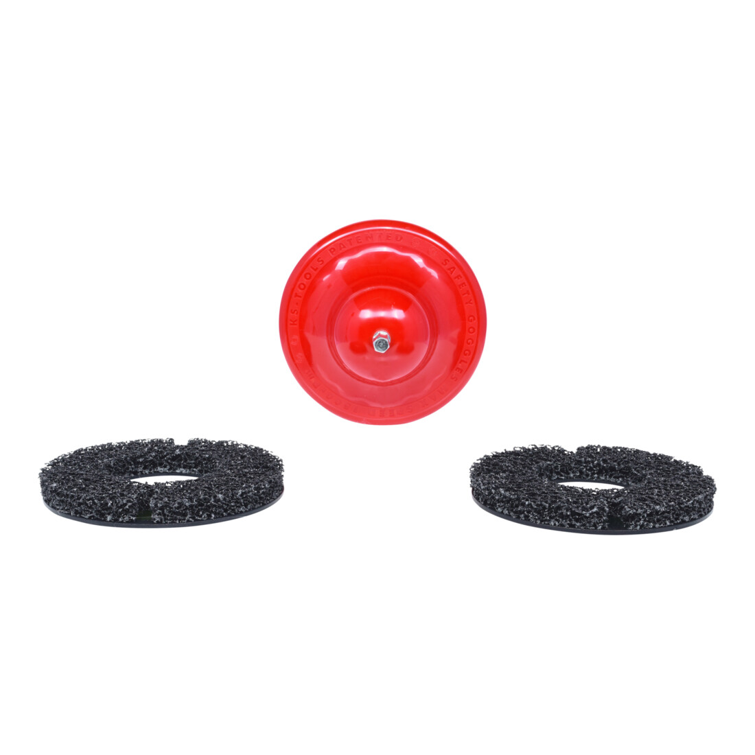 KS Tools wielnaaf slijpset, Ø 160 mm, 4-delig rood