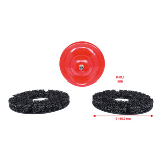 KS Tools wielnaaf slijpset, Ø 160 mm, 4 stuks blauw