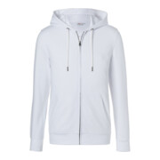 Kübler Chemises Veste de survêtement à capuchon blanc-1