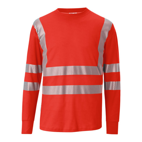 Kübler T-shirt manches longues REFLECTIQ PSA 2 rouge vif Forme 5045 Taille XS