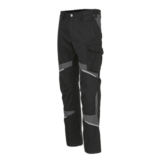 Kübler ACTIVIQ cotton+ Damenhose schwarz/anthrazit 44