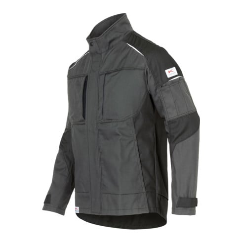 Kübler ACTIVIQ cotton+ Jacke anthrazit/schwarz