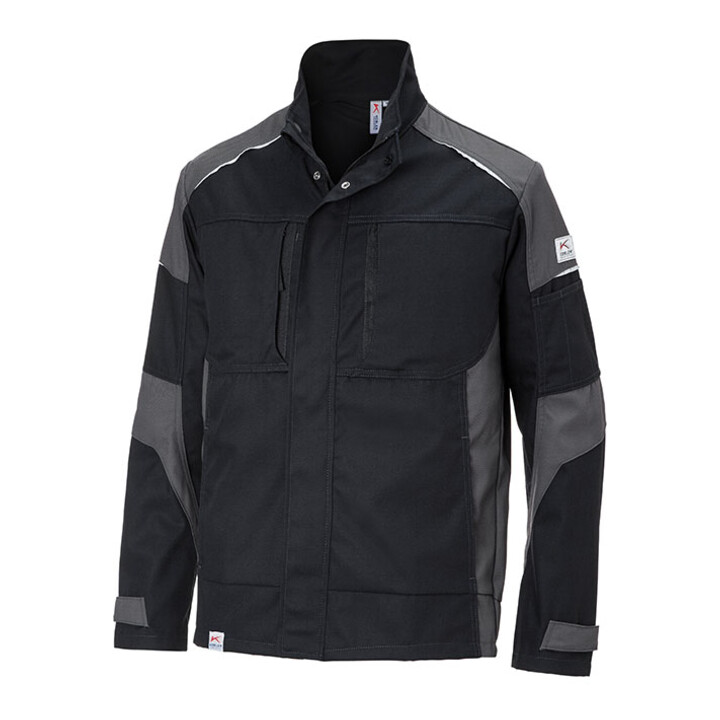 Kübler ACTIVIQ cotton+ Jacke schwarz/anthrazit M