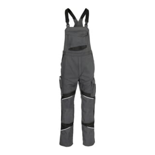 Kübler ACTIVIQ cotton+ Latzhose anthrazit/schwarz 62