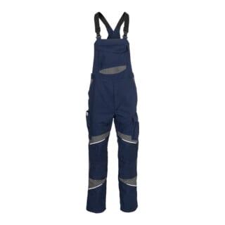 Kübler ACTIVIQ cotton+ Latzhose dunkelblau/anthrazit 26