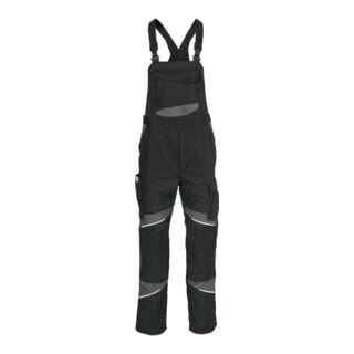 Kübler ACTIVIQ cotton+ Latzhose schwarz/anthrazit 50