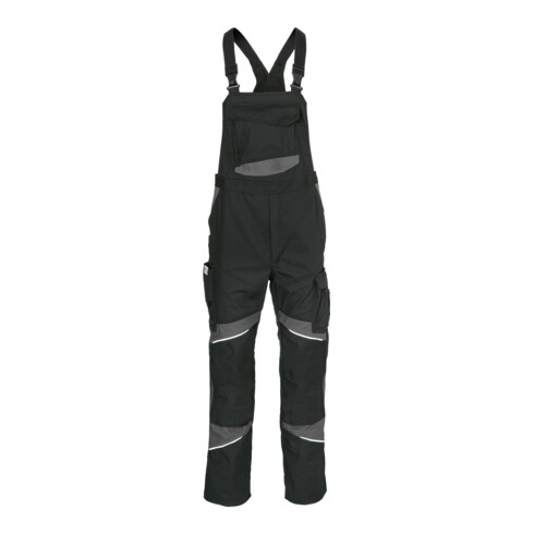 Kübler ACTIVIQ cotton+ Latzhose schwarz/anthrazit 90