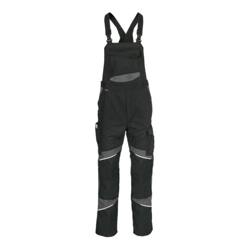 Kübler ACTIVIQ cotton+ Latzhose schwarz/anthrazit