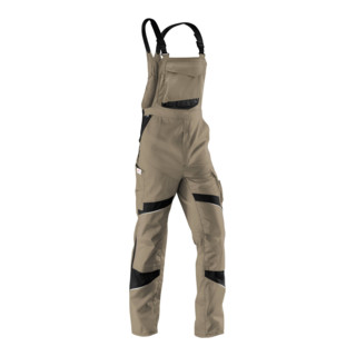 Kübler Activiq Latzhose 3250 sandbraun/schwarz 66